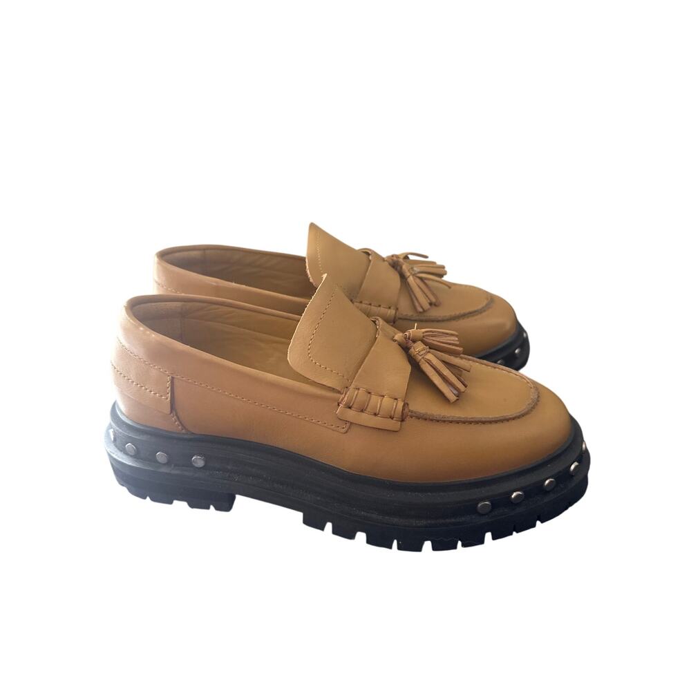 Free People Teagan Tassel Loafers Y in caramel cafe 7